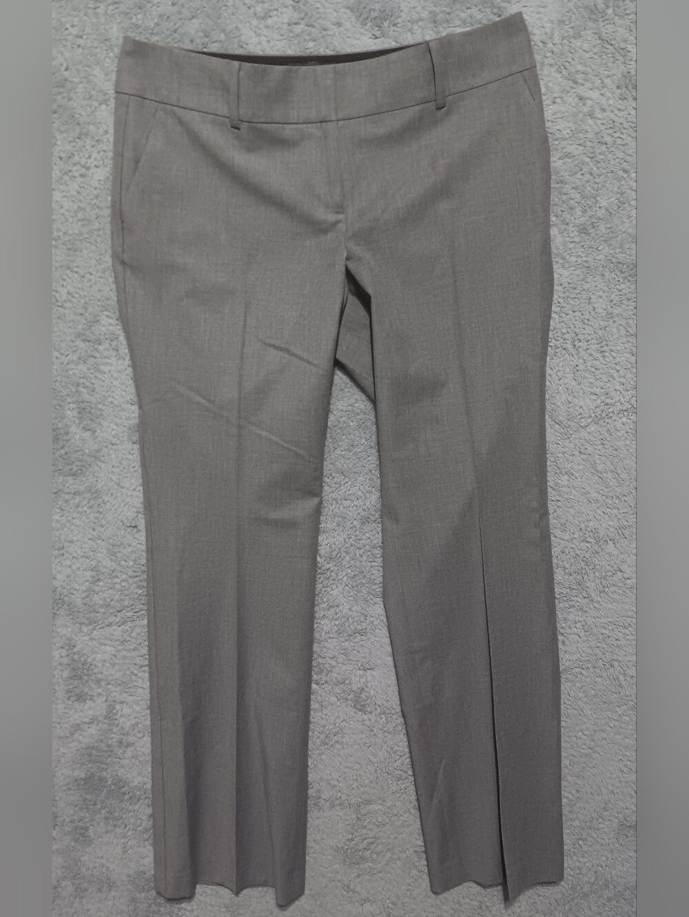 Ann Taylor Women's Size 8 Gray Straight Leg Dress Pants Office Career Trouser
